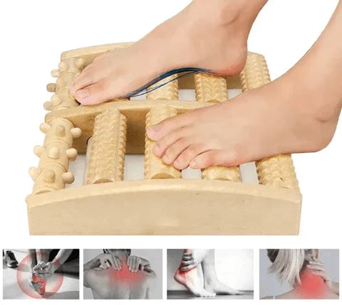 Foot massage board made of wood – reflex zone massage | Kalsten