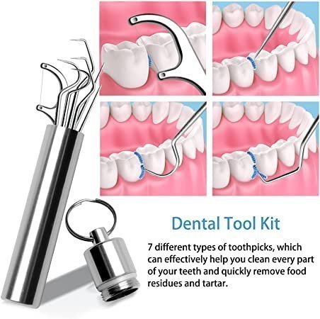 7-piece stainless steel toothpick set | Kalsten