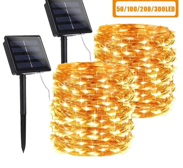 Solar-powered string lights for outdoors – Charming LED decorative lighting | Kalsten