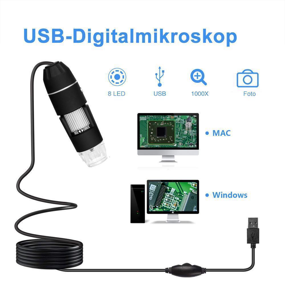 Wearable 1000X Zoom 1080p Microscope Camera | Kalsten