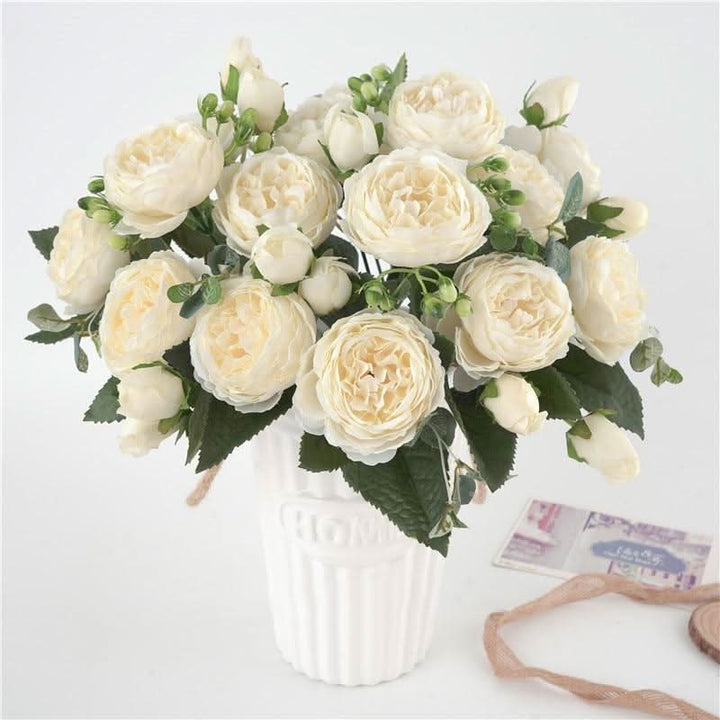 Kalsten | Artificial Peony Bouquet with Blossoms and Buds