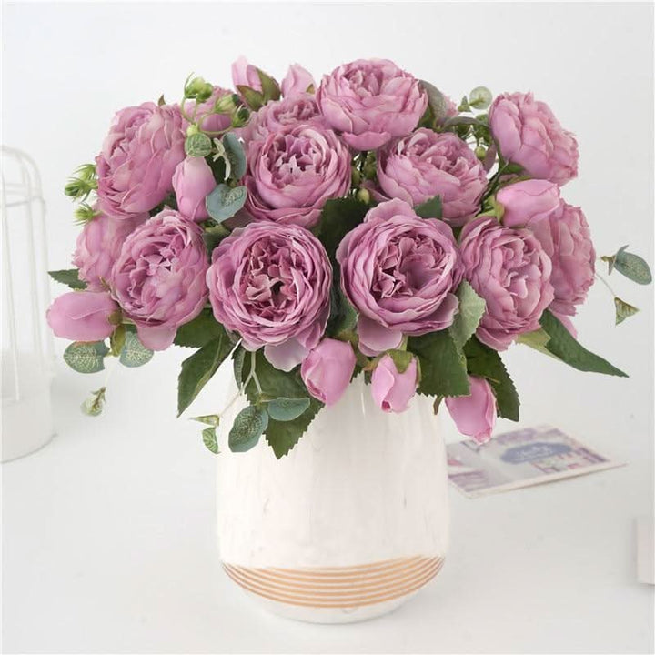Kalsten | Artificial Peony Bouquet with Blossoms and Buds