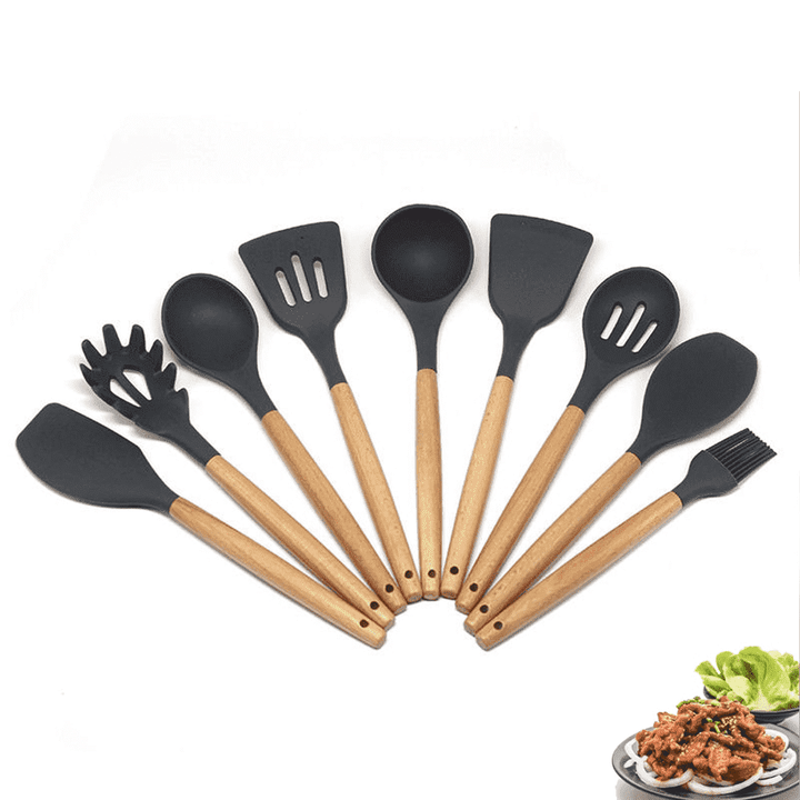 9 Pcs Silicone Kitchen Utensils Set | Kalsten