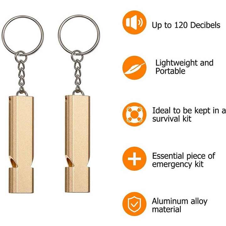 Ultra Loud Survival Emergency Whistle Keychain | Kalsten