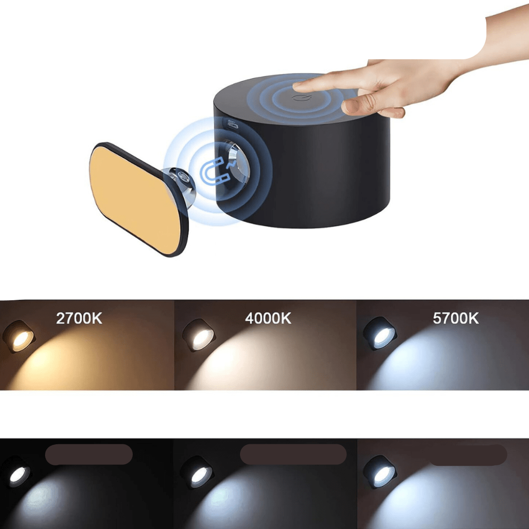 FlexiLamp – Wireless 360° Rechargeable Wall Lamp