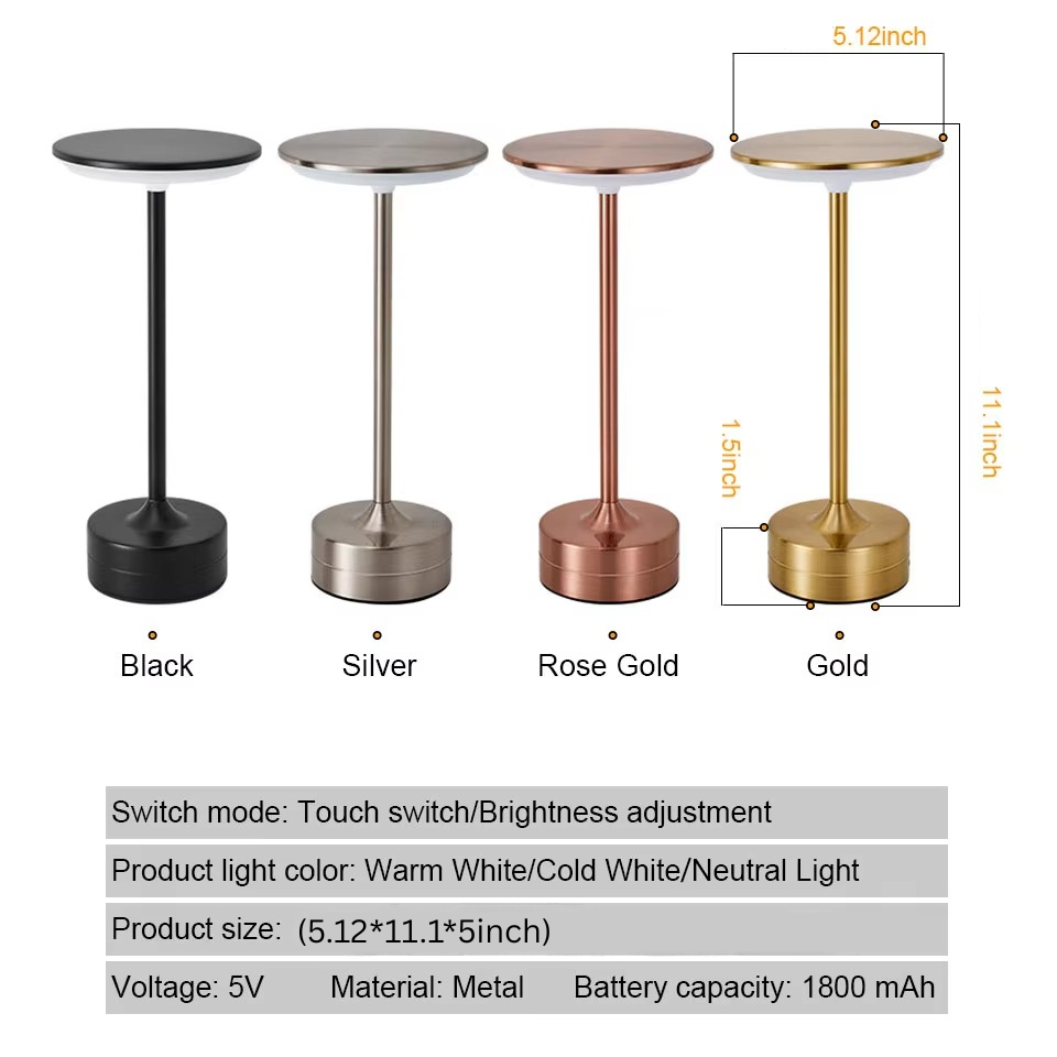 USB Rechargeable LED Touch Sensor Table Lamp | Kalsten