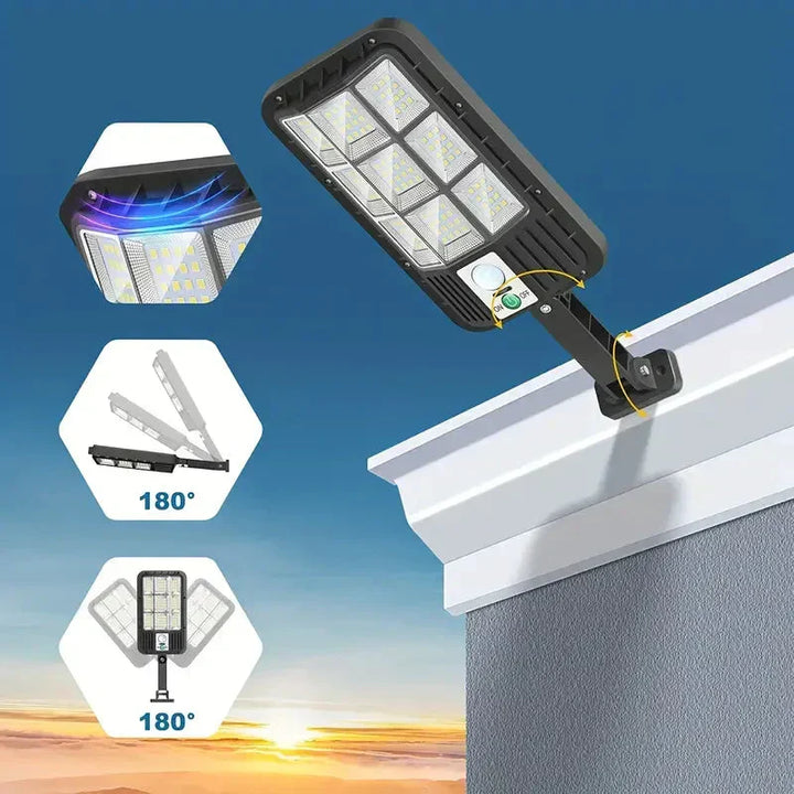 Kalsten | 5000LM Solar Floodlight Twilight to Dawn, Solar Powered Outdoor Lights with Security Motion Sensor