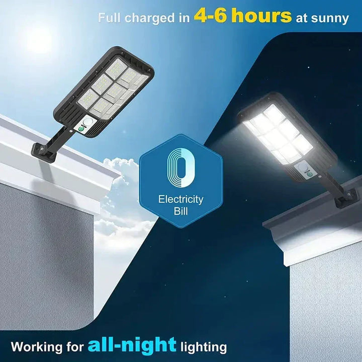 Kalsten | 5000LM Solar Floodlight Twilight to Dawn, Solar Powered Outdoor Lights with Security Motion Sensor