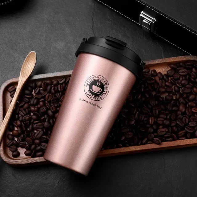 Kalsten | WarmCold Insulation Cup – Stainless Steel Travel Mug 500 ml with Slide Lid