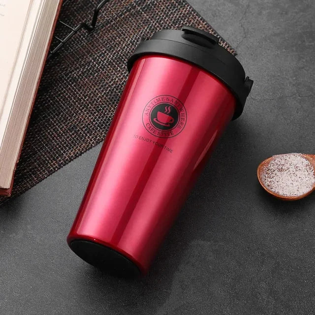 WarmCold Insulation Mug – Stainless Steel Travel Mug 500 ml with Sliding Lid | Kalsten