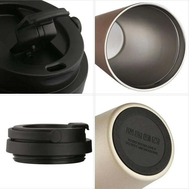 WarmCold Insulation Mug – Stainless Steel Travel Mug 500 ml with Sliding Lid | Kalsten