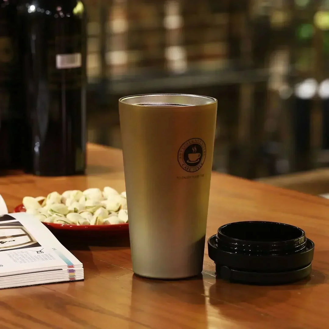 Kalsten | WarmCold Insulation Cup – Stainless Steel Travel Mug 500 ml with Slide Lid