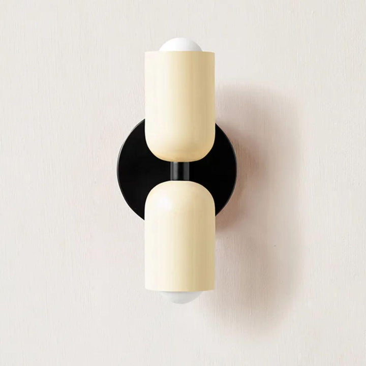 Modern Glass Double Shade Wall Lamp