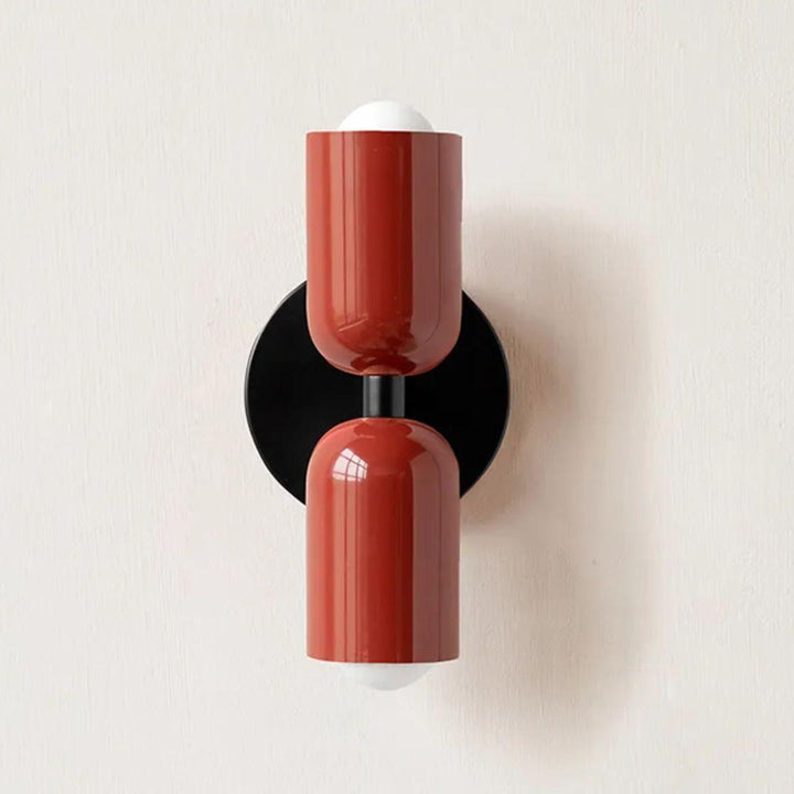 Modern Glass Double Shade Wall Lamp