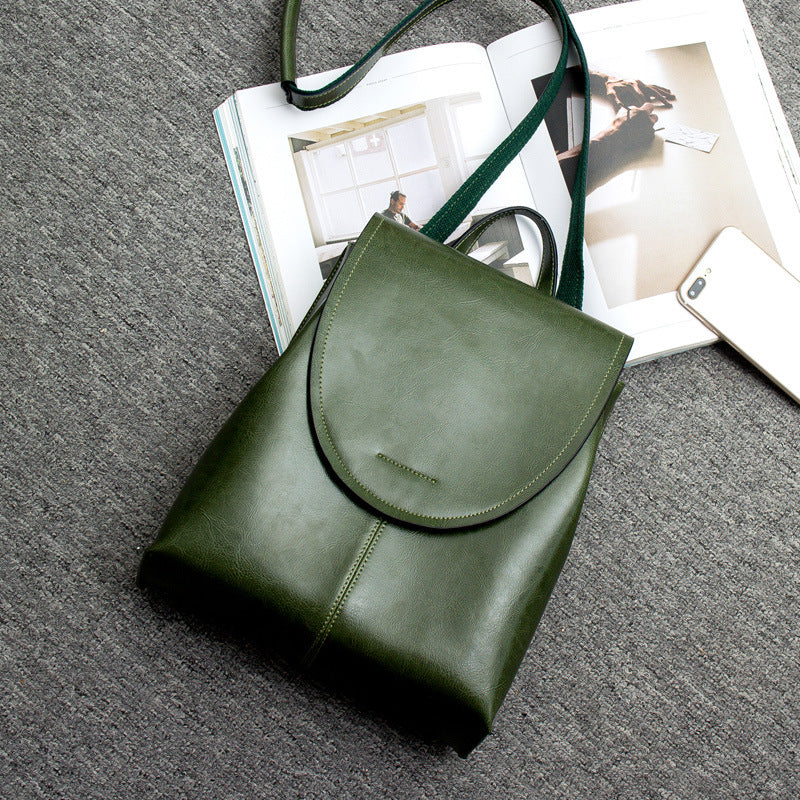 Skanto | LuxeLeather – Trendy Leather Backpack for Women | Stylish, Versatile, and Sustainable Design