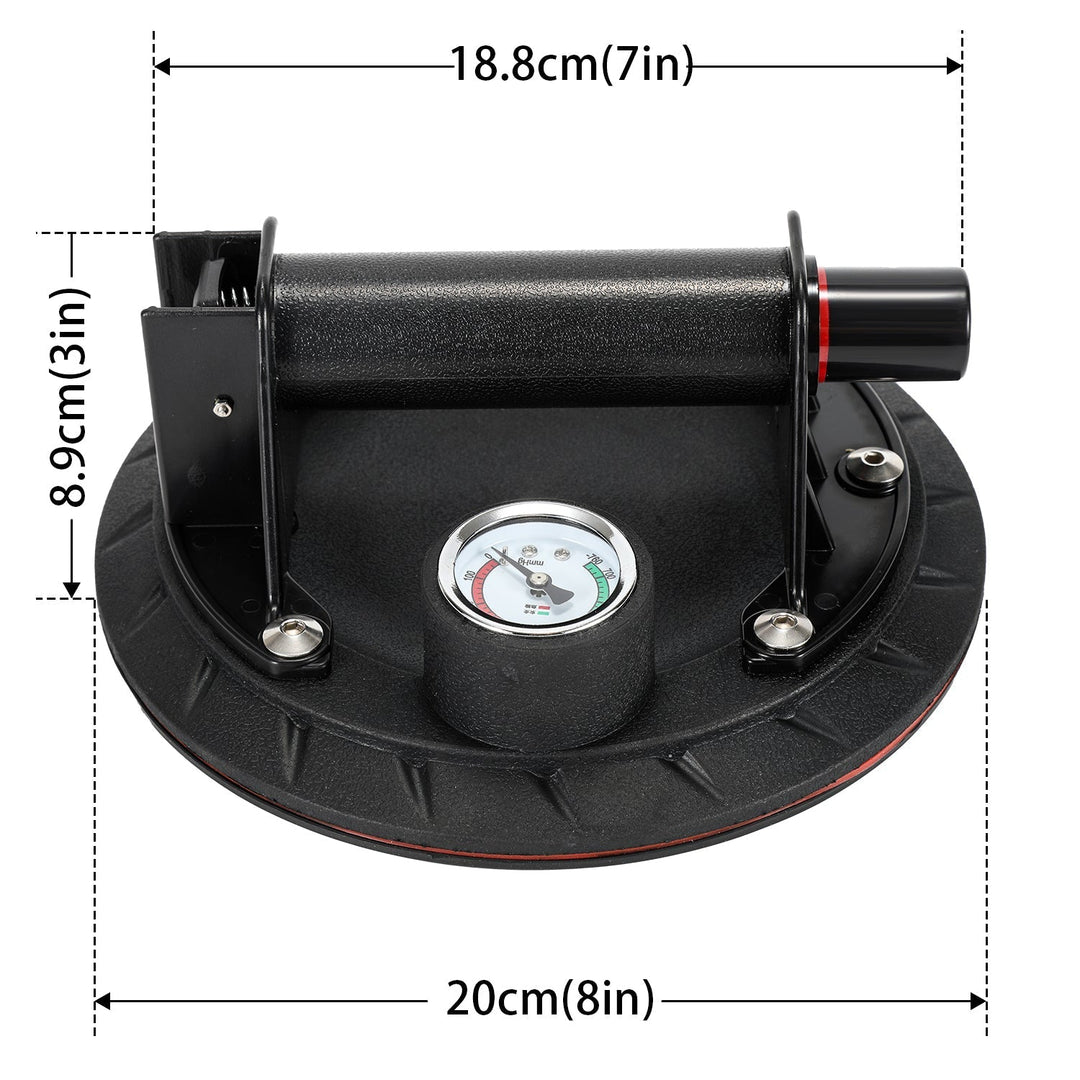 Suction cup holder with pressure display 1 piece max.100KG | Kalsten