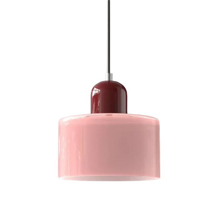 Glass pendant light – Elegant cylindrical pendant light for cozy living spaces | Kalsten