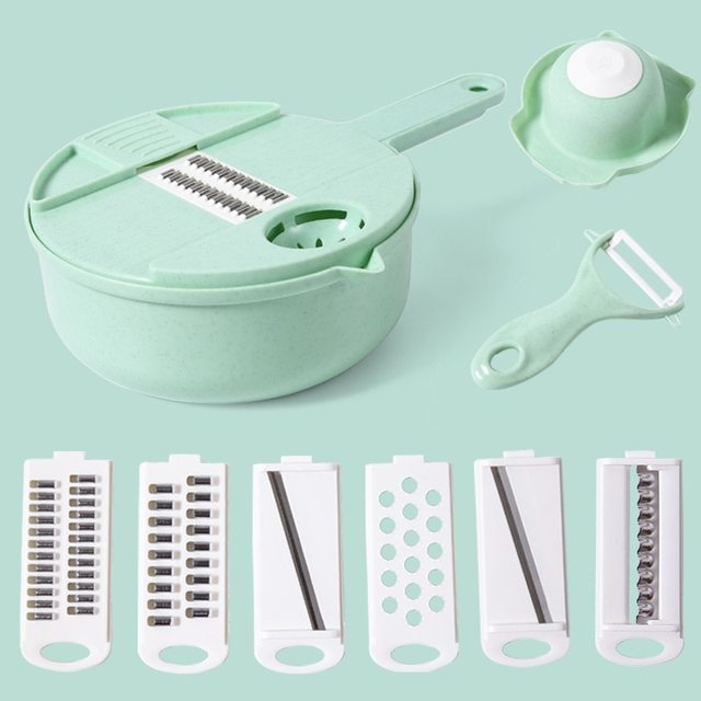 SliceMaster 12-in-1 Vegetable Slicer — Transforms your kitchen into a sparkling clean cooking paradise full of moments of enjoyment | Kalsten