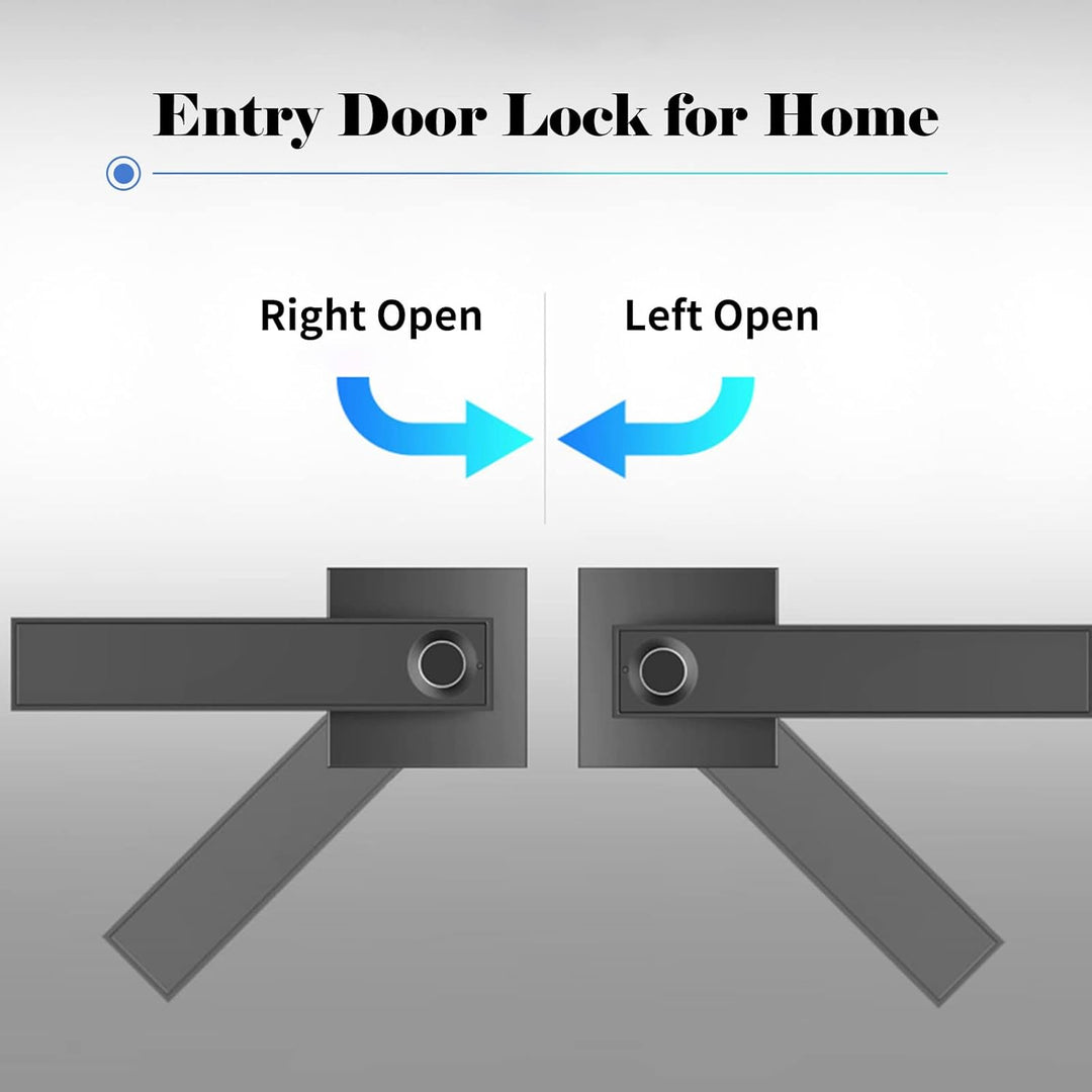 Kalsten | Smart Fingerprint Door Lever Lock with Key Access & 30 User Capacity – Nivora