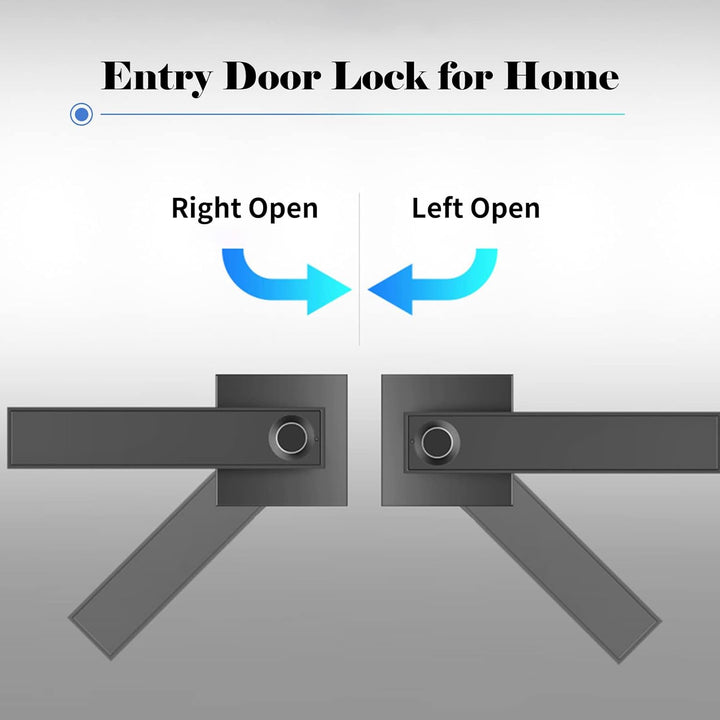 Kalsten | Smart Fingerprint Door Lever Lock with Key Access & 30 User Capacity – Nivora