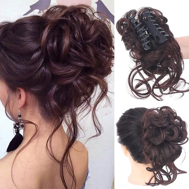 Curly Bun Hair Claw Clips Kalsten