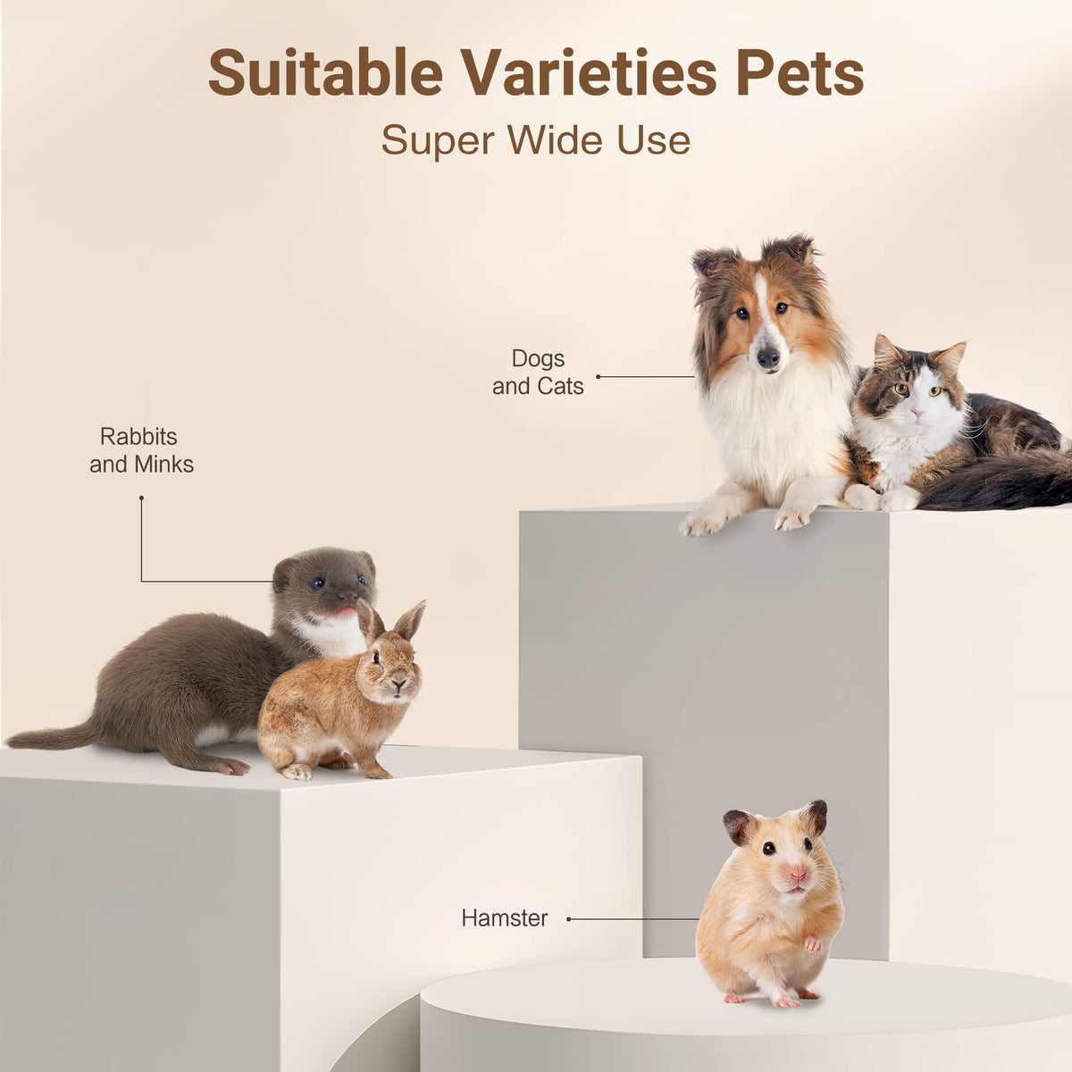 Skanto | Ultimate Pet Grooming Kit - 4-in-1 Electric Clippers with 4 Interchangeable Blades