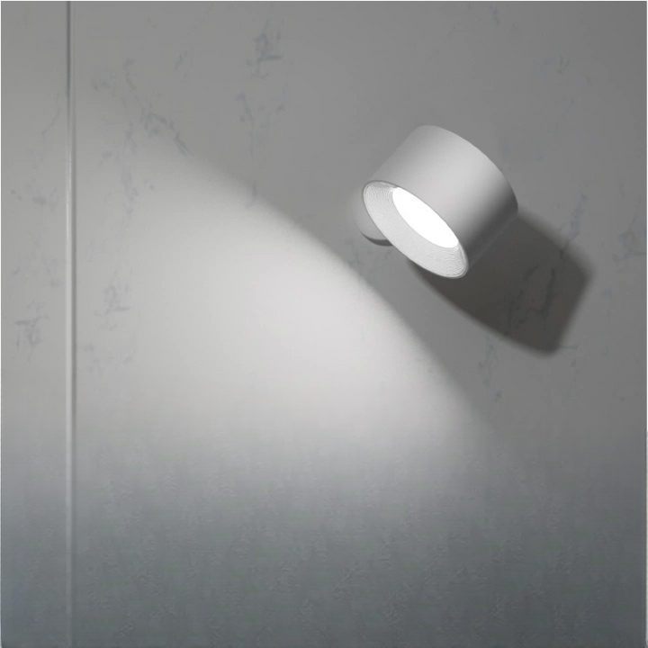 LED Wall Lights, Wall-mounted Lamps with Rechargeable Battery, 3 Color Temperatures & 3 Brightness Levels, 360° Rotatable Magnetic Ball, Wireless Wall Lights for Study, Reading, Nightstand | Kalsten