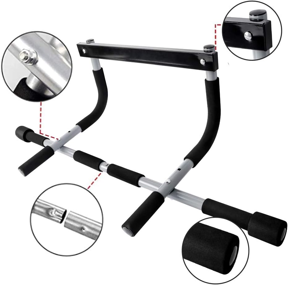 Kalsten | Premium Doorway Pull Up Bar | Multi-Grip, Heavy-Duty Steel Construction, 440 lbs Capacity