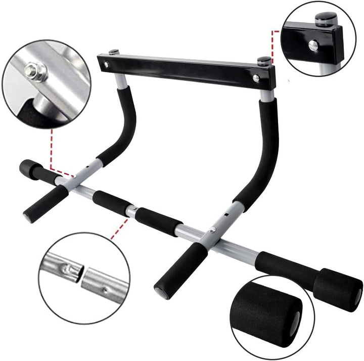 Kalsten | Premium Doorway Pull Up Bar | Multi-Grip, Heavy-Duty Steel Construction, 440 lbs Capacity