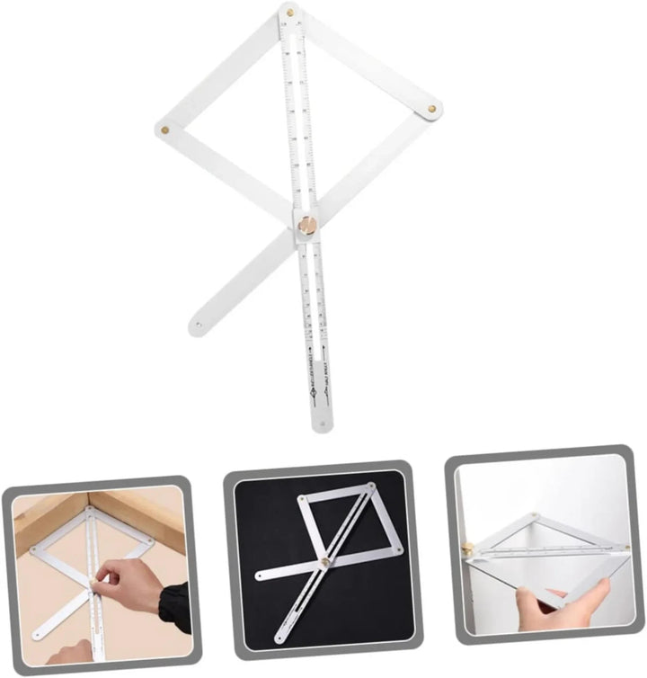 Adjustable angle ruler made of alloy, 45 cm | Kalsten