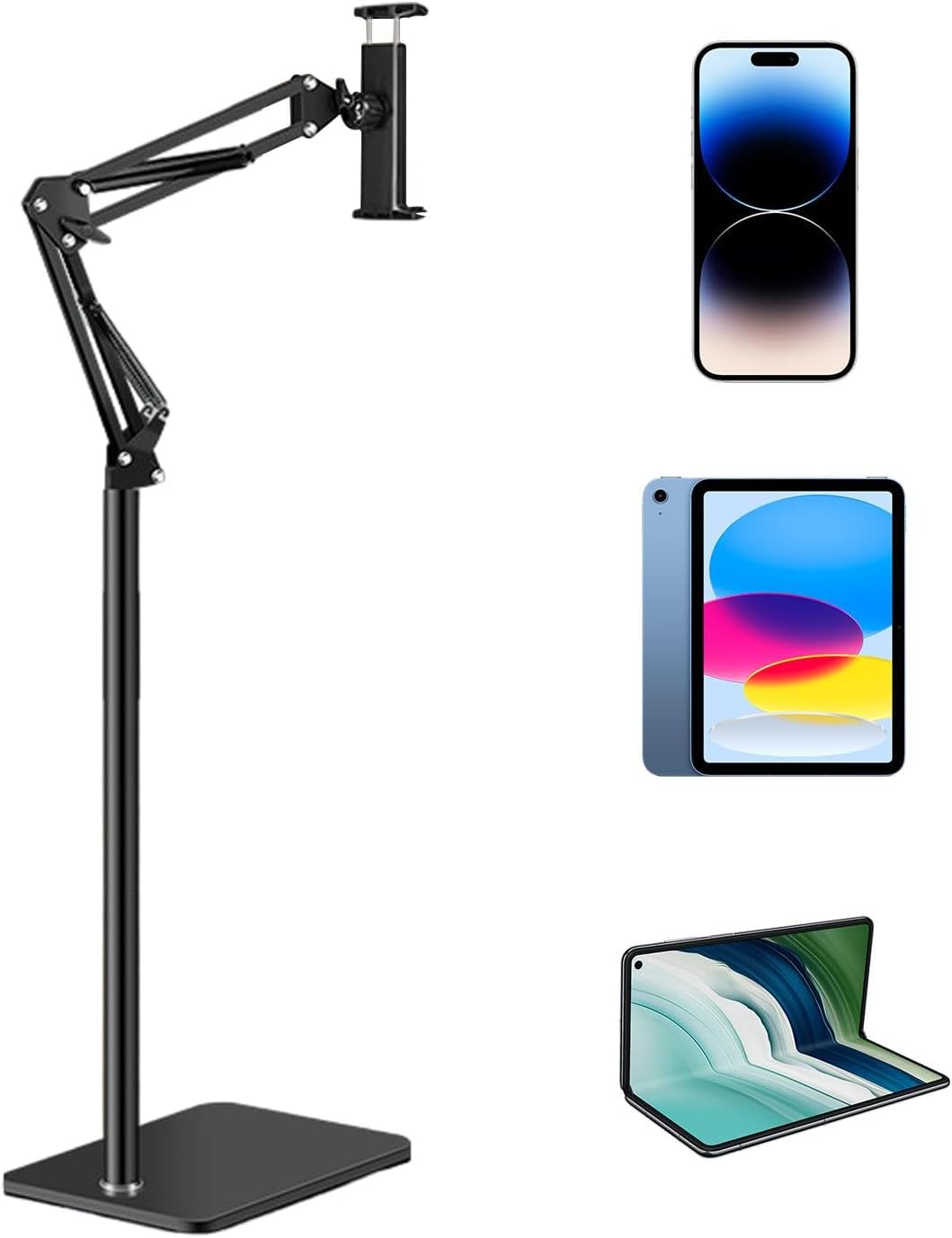 BowLift | Adjustable 360° Phone and Tablet Floor Stand – Movira