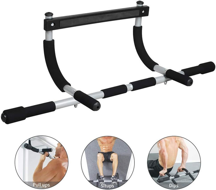 Kalsten | Premium Doorway Pull Up Bar | Multi-Grip, Heavy-Duty Steel Construction, 440 lbs Capacity