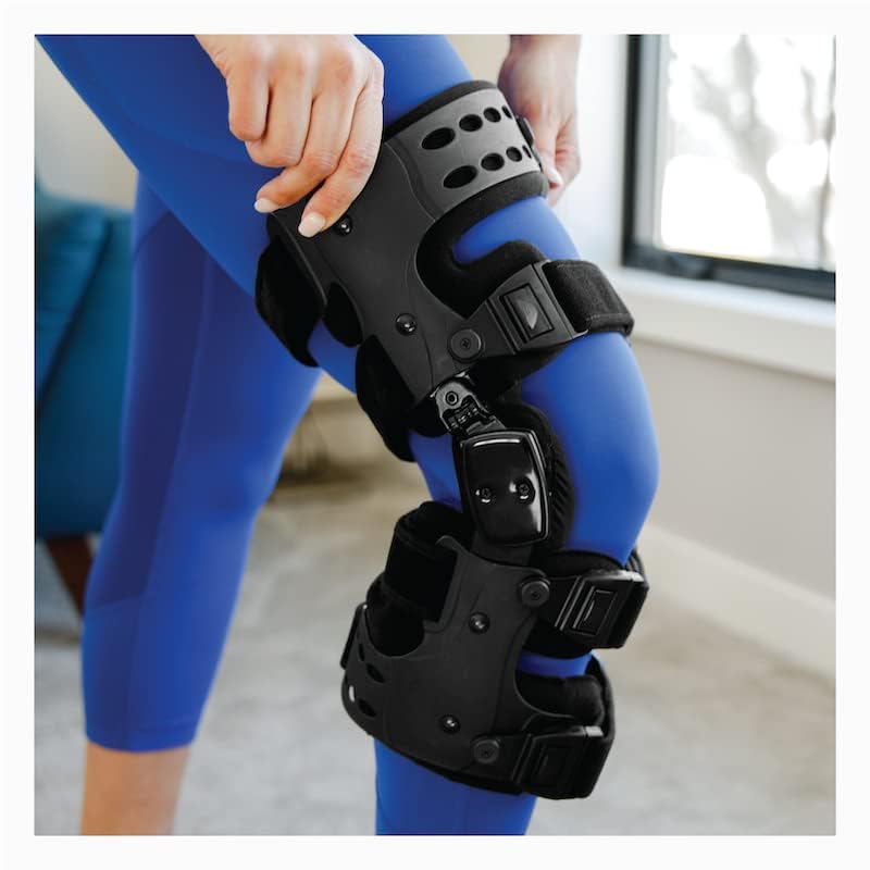 Skanto | Reduced Osteoarthritis Knee Brace | Medial and Lateral Support for Bone-on-Bone Osteoarthritis Relief, Adjustable Size for Enhanced Comfort