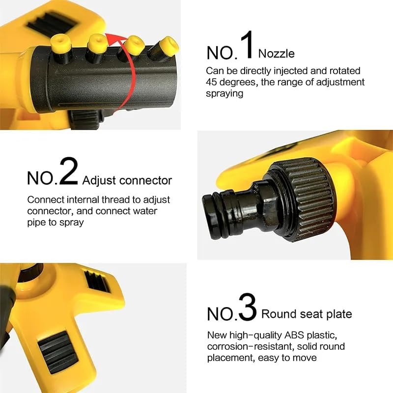 Kalsten | 360° Rotating Lawn Sprinkler | Stable, Multi-Angle Nozzles for Even Coverage in Large Gardens