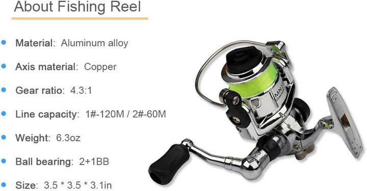 Kalsten | Compact Pen-Style Fishing Rod and Reel Combo