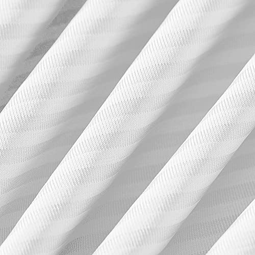 2-Pack Cooling Pillowcases – Premium Silky White Stripes,  Technology, Q-Max 0.3 | Kalsten