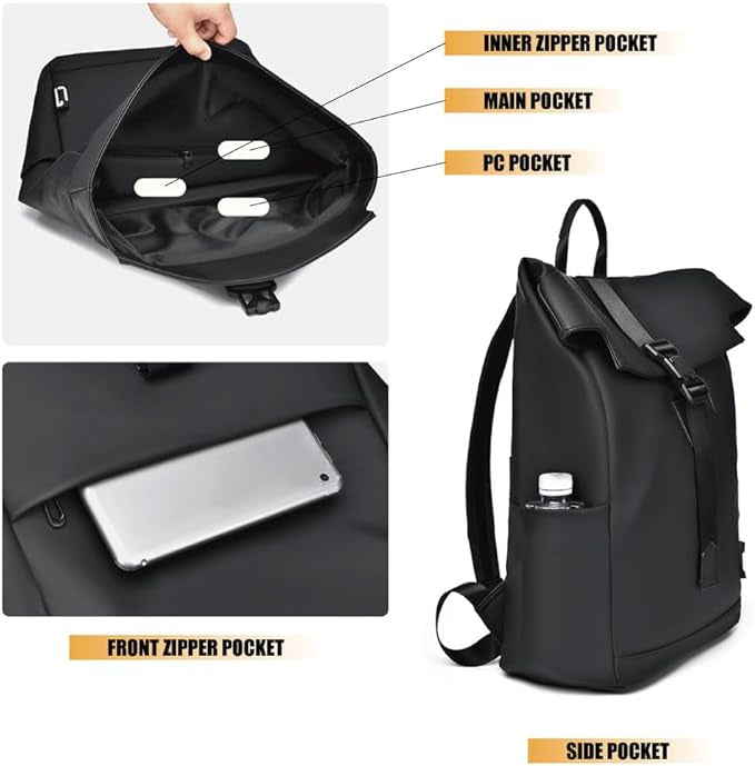 Skanto | Waterproof Travel & Commuter Backpack – USB, Lightweight & Spacious