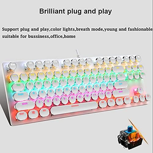 Kalsten | 87-Key Mechanical Gaming Keyboard RGB Backlit Blue Switch