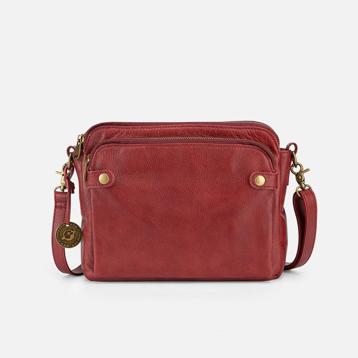 Women's shoulder bag made of three-layer leather | Kalsten