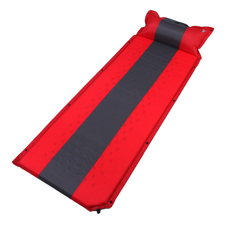 self-inflating camping sleeping pad with integrated pillow and waterproof foam core Kalsten