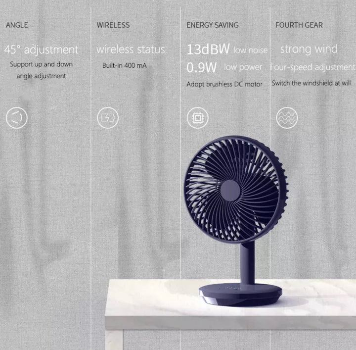 Rechargeable Mini USB Desktop Fan | Kalsten
