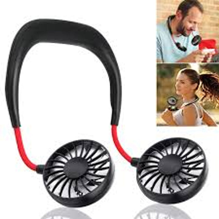 USBPortable Fan Cold Fan Hands Free Neck Fan Hanging Rechargeable Mini Sports Fan | Kalsten