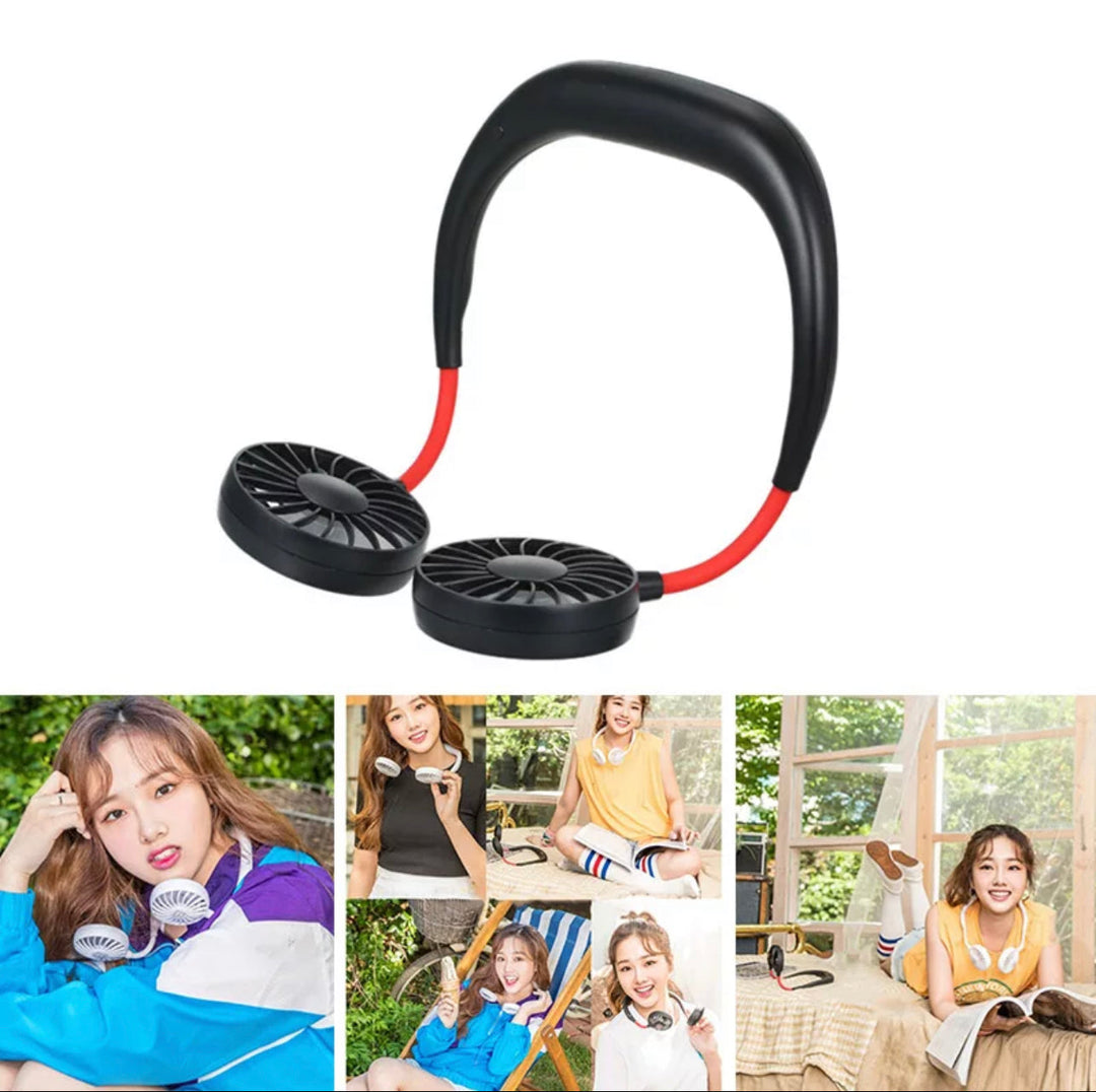 USBPortable Fan Cold Fan Hands Free Neck Fan Hanging Rechargeable Mini Sports Fan | Kalsten