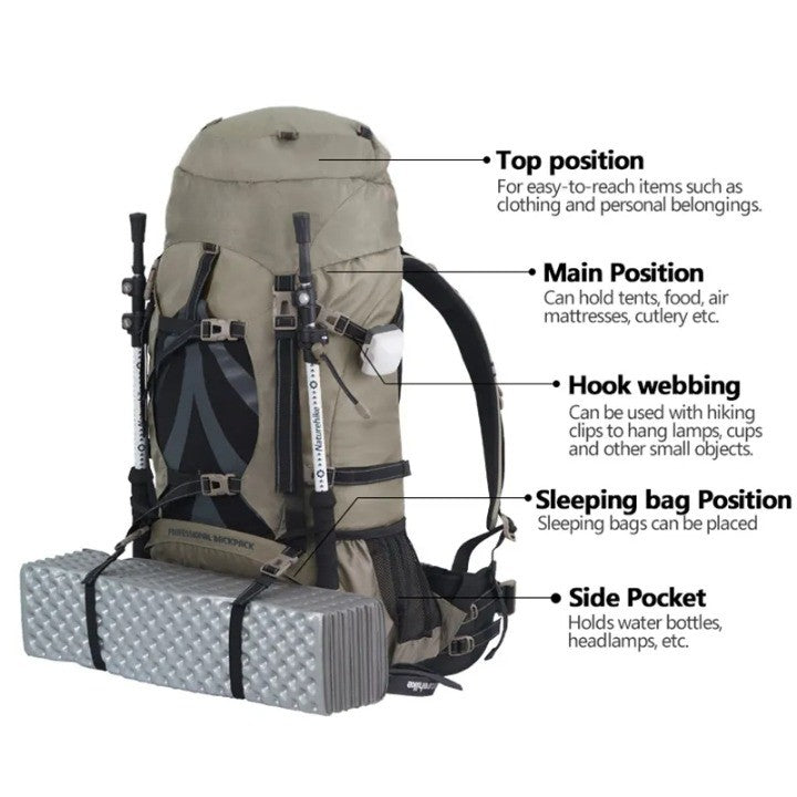 Outdoor Path Camping Large-Capacity Hiker Backpack | Kalsten