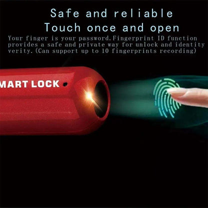 Skanto | FingerScan Lock – Smart Fingerprint Padlock without Keys or Codes