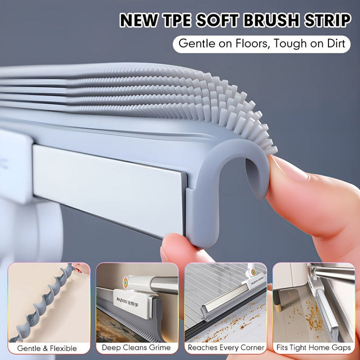 Floor wiper with rubber lip & TPE bristles | Kalsten