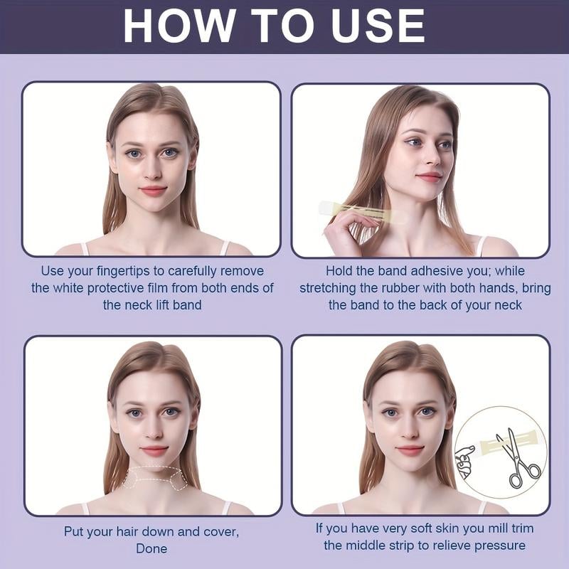Kalsten | Neck Lifting Tape | Instant Firming & Sculpting Effect | Invisible & Skin-Safe Adhesive