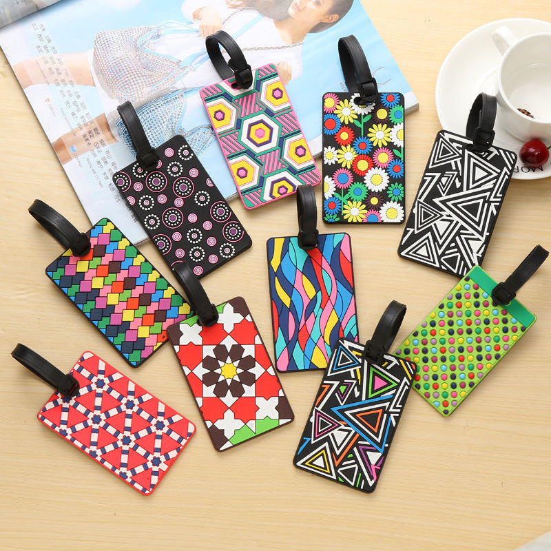 Unisex Vibrantly Patterned Travel Luggage Tag Kalsten