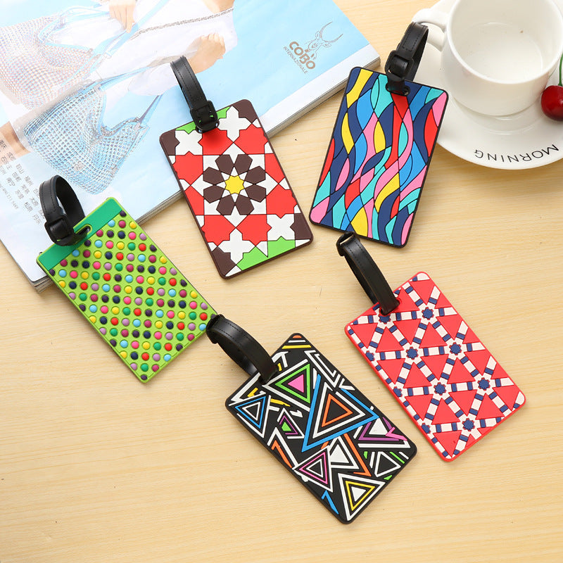 Unisex Vibrantly Patterned Travel Luggage Tag Kalsten