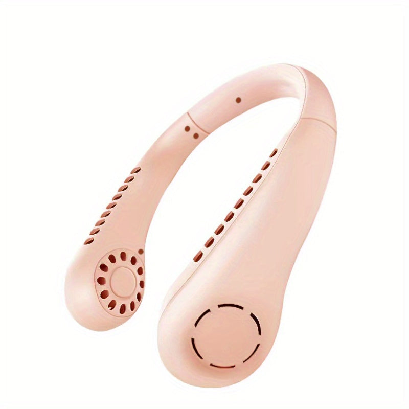 1Pc New Mini Neck Fan Portable Bladeless Hanging Neck Rechargeable Air Cooler 3 Speed Mini Summer Sports Fans | Kalsten